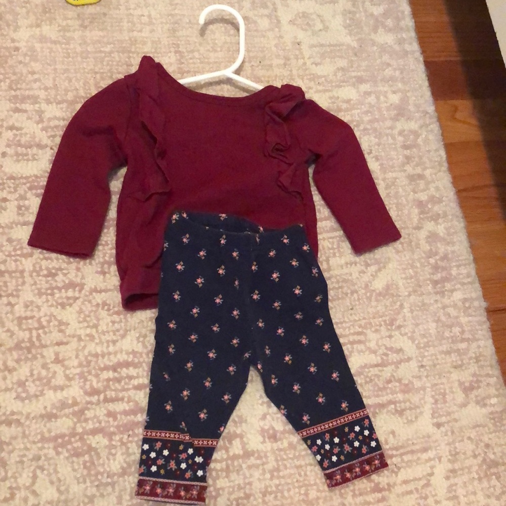 Carter’s Ruffle Sweatshirt Set